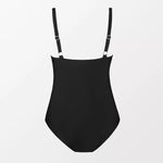 Plus Size V Neck Mesh Hollow Backless One-Piece