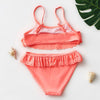 Flounced Cutwork Bikini Set