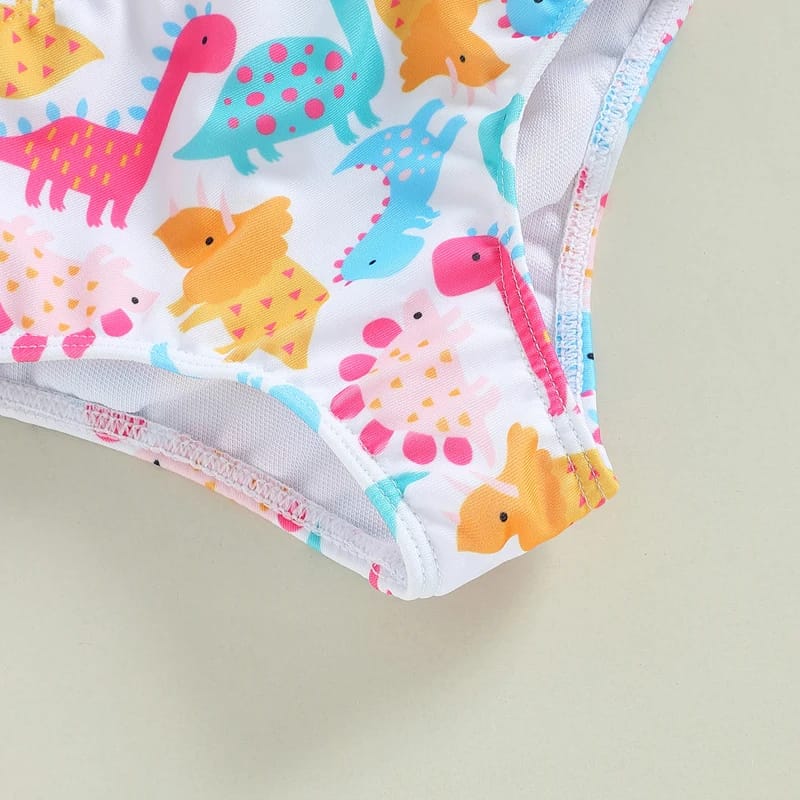 Colorful Dinosaur Print 2 Pcs Set