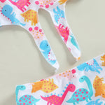 Colorful Dinosaur Print 2 Pcs Set