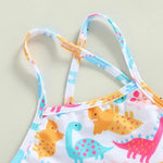 Colorful Dinosaur Print 2 Pcs Set