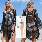 Fringe Trim Crochet Cover Up