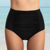 Center Ruched High Waist Bikini Bottom