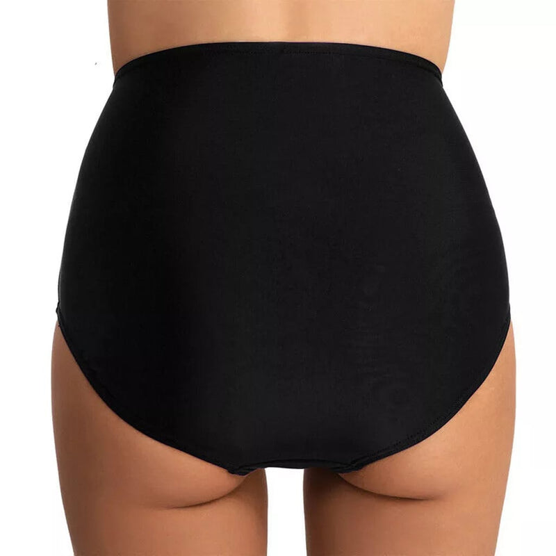 Center Ruched Plus Size High Waist Bikini Bottom