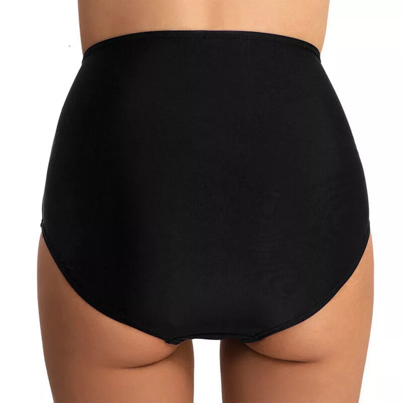 Center Ruched High Waist Bikini Bottom