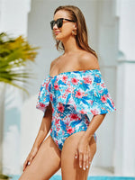 Tropical Flutter Sleeve One-Piece