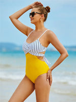 Yellow Tie-Back Swimsuit