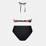 Floral Print High Waist Bikini Set