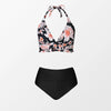 Floral V-Neck Knotted Set