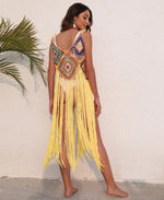 The Beach Company India - Online beachwear store - Fringe Crochet Tunic - Fashionable beach cover up dresses for women