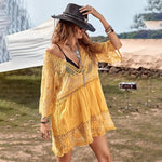 Floral Lace Beach Cover Up