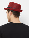 Classic Fedora Beach Hat - Red