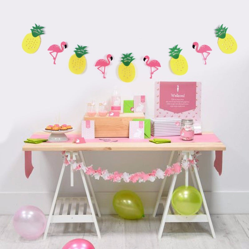 Tropical Flamingo Pineapple Garland