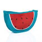 Watermelon Straw Clutch Bag