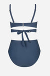 Plus Size Knotted Sash High Waist Bikini Set