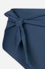 Plus Size Knotted Sash High Waist Bikini Set