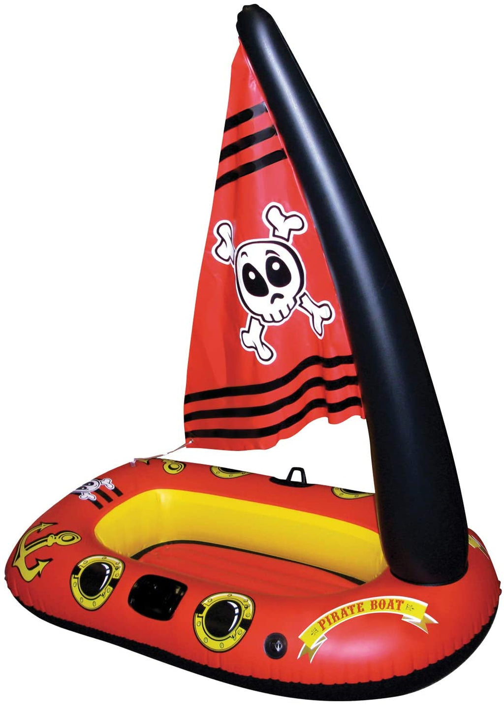 PIRATE BOAT FLOAT FOR POOL 2 KIDS THE BEACH COMPANY Online - Shop for inflatable boats for children - fun pool party activities 