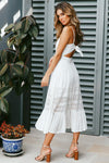 Tie Back Crochet Dress
