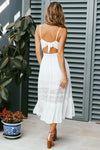 Tie Back Crochet Dress
