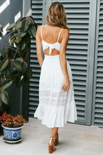 Tie Back Crochet Dress
