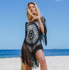 Fringe Trim Crochet Cover Up