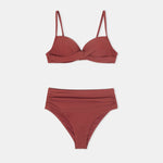 Chestnut Brown Push Up Bikini Set (Pack of 3)