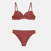 Chestnut Brown Push Up Bikini Set (Pack of 3)