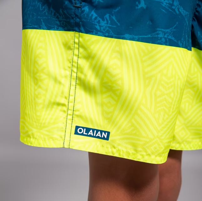 Blue Yellow Swimming Trunks