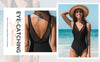 Mesh V-neck Backless One Piece