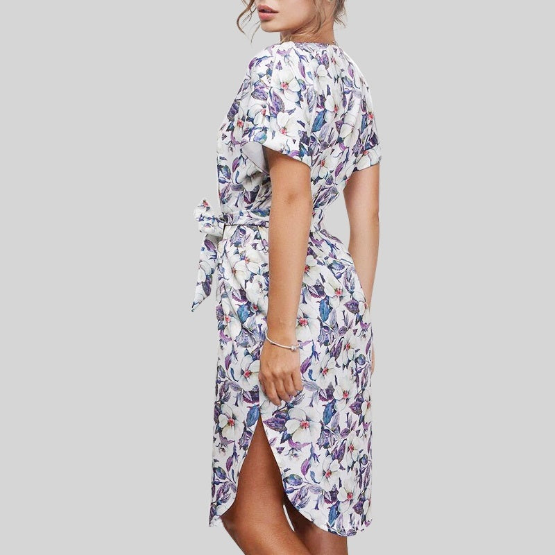 Floral Print Belted Sundress (M Only)