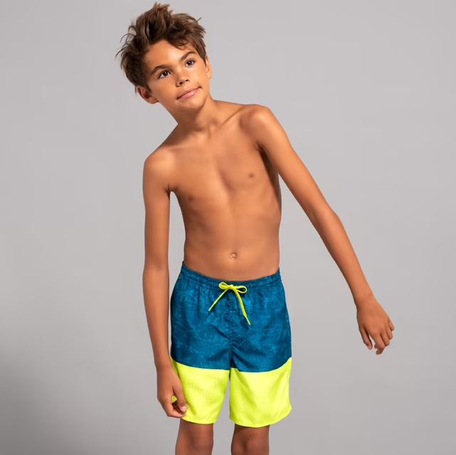 Blue Yellow Swimming Trunks