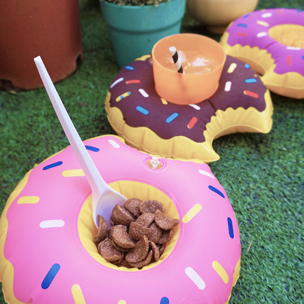 Inflatable Mini Donut Drink Holder (Pack of 2)