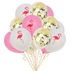 Flamingo Confetti Latex Balloons (Pack of 15)