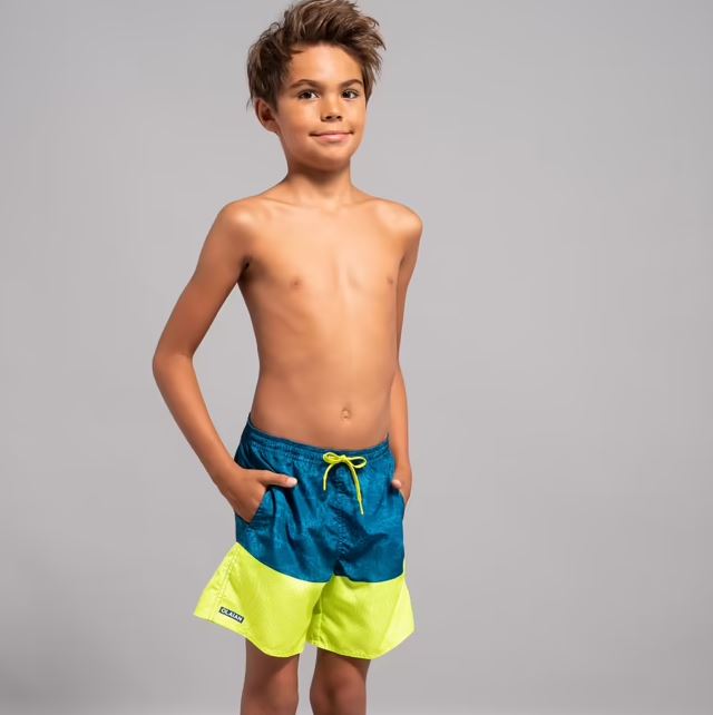 Blue Yellow Swimming Trunks