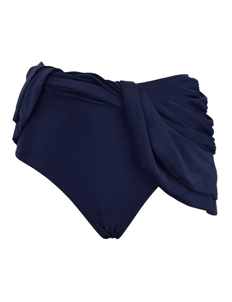 High Waisted Tummy Control Ruched Swim Skirt
