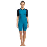 The Beach company online - kneesuit - diving suit - speedo - Blue knee swim suit - sun protection swimsuit - ladies swimwear - endurance swimsuit 
