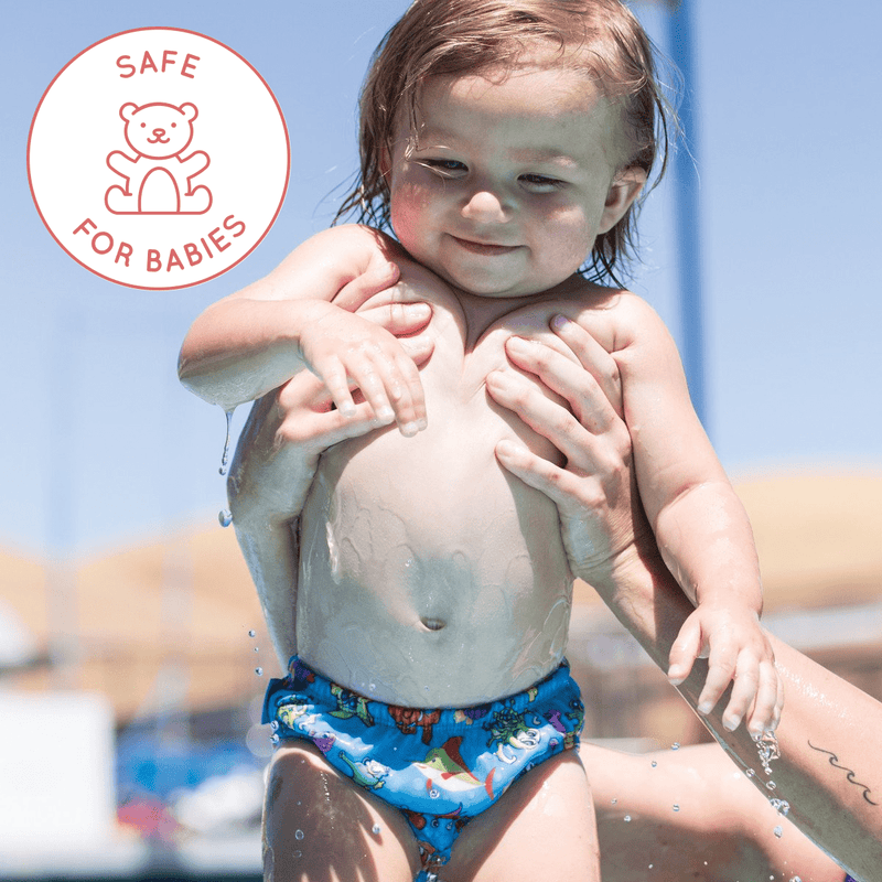 The Beach Company - Buy babys swim diapers online - Finis Swim Diaper FishBowl Blue - Blue swim diaper for infants - toddlers swimwear - online swimsuit store