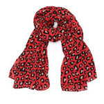 Red Leopard Print Sarong