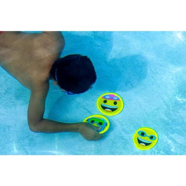 cheap pool toys online india for kids and boys - emoji toy - swimming pool dive toy - fun pool party games for kids