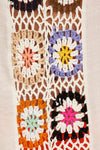 Contrast Crochet Batwing Cover Up