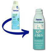 Coppertone Pure & Simple Kids Sunscreen Spray SPF 50 142g