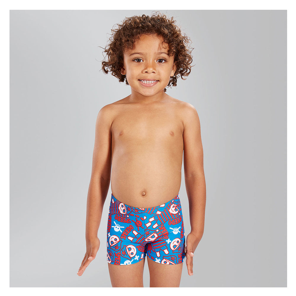 The Beach Company - Buy speedo kids swimwear online - Speedo Fusion Fun Essential Allover Aquashort - speedo swim shorts for boys - young boys swimwear - kids swimming trunks