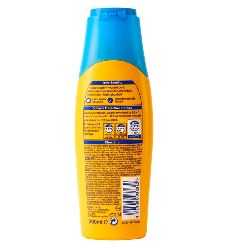 Soltan Kids Protect & Moisturise Lotion SPF50+ 200ml