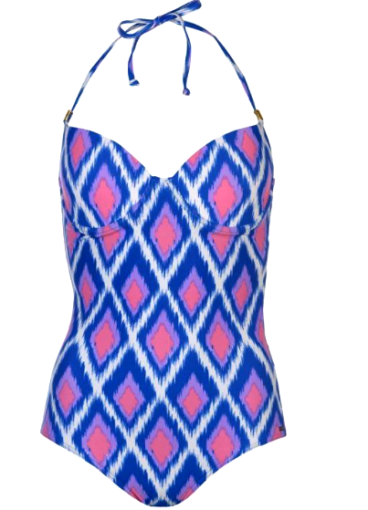 Halter Neck Full Coverage Swimsuit
