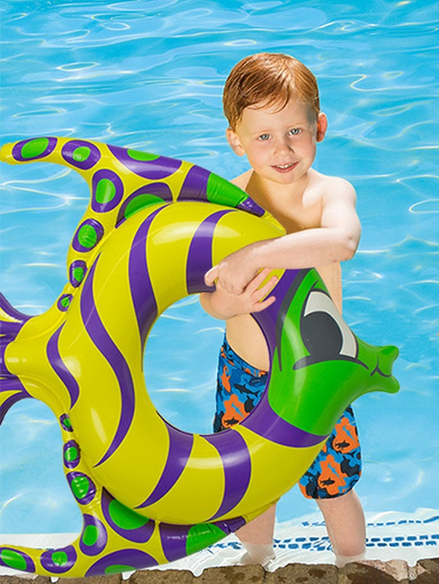 The Beach Company - Shop swimming pool tubes online - fancy swim rings for kids - learn to swim - inflatable floats for children - pool tube - fun things to do in swimming pool - fish shaped pool ring for kids